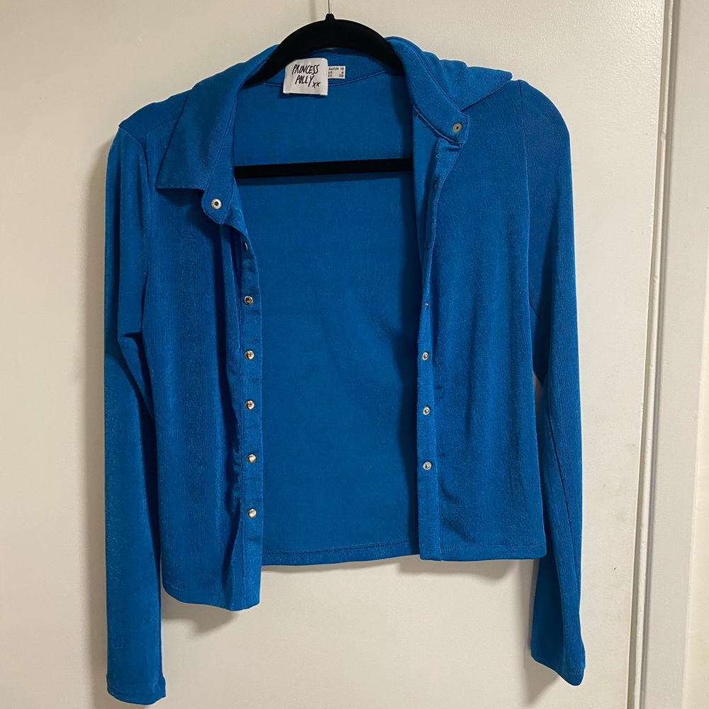 Princess Polly Elody Long Sleeve Top Blue